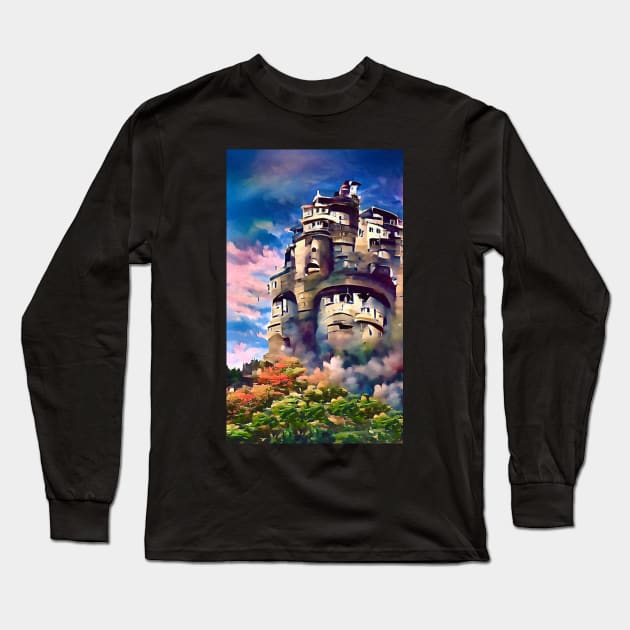 Castle in Color Long Sleeve T-Shirt by cannibaljp